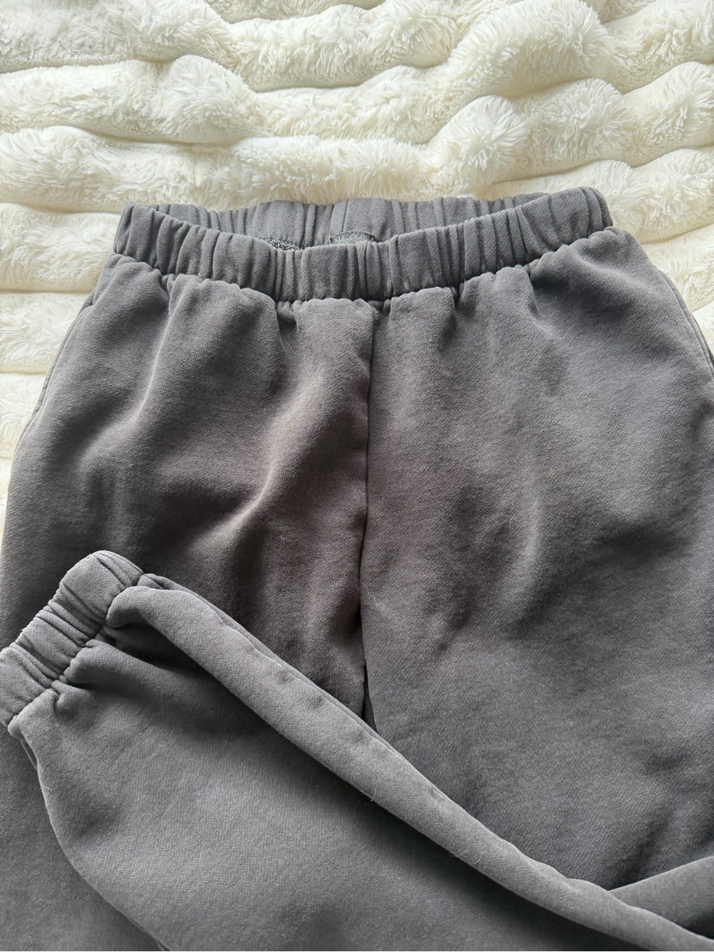 Brandy Melville Black washed Elastic Waist Sweatpants